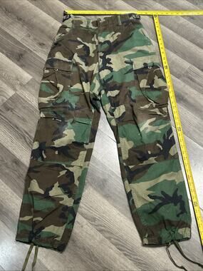 Men’s Small Regular Camo Army Cargo Pants